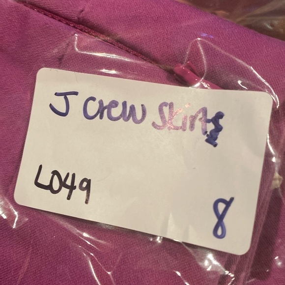 J Crew Factory Purple Stretch Midi Pencil Skirt Size 8 - Picture 6 of 6